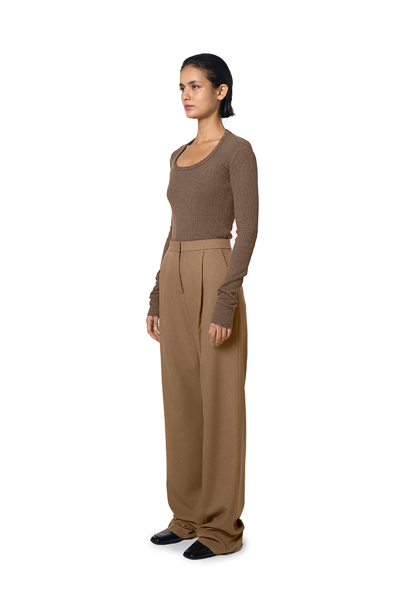 TONI TROUSERS IN CAMEL - CULT MIA