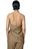 URATOPS BEKY N camel-colored casual top, featuring a relaxed fit and stylish design, ideal for everyday wear.