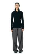 Black JOE B sweater by URA, featuring a cozy knit design and classic fit, suited for casual and stylish wear.