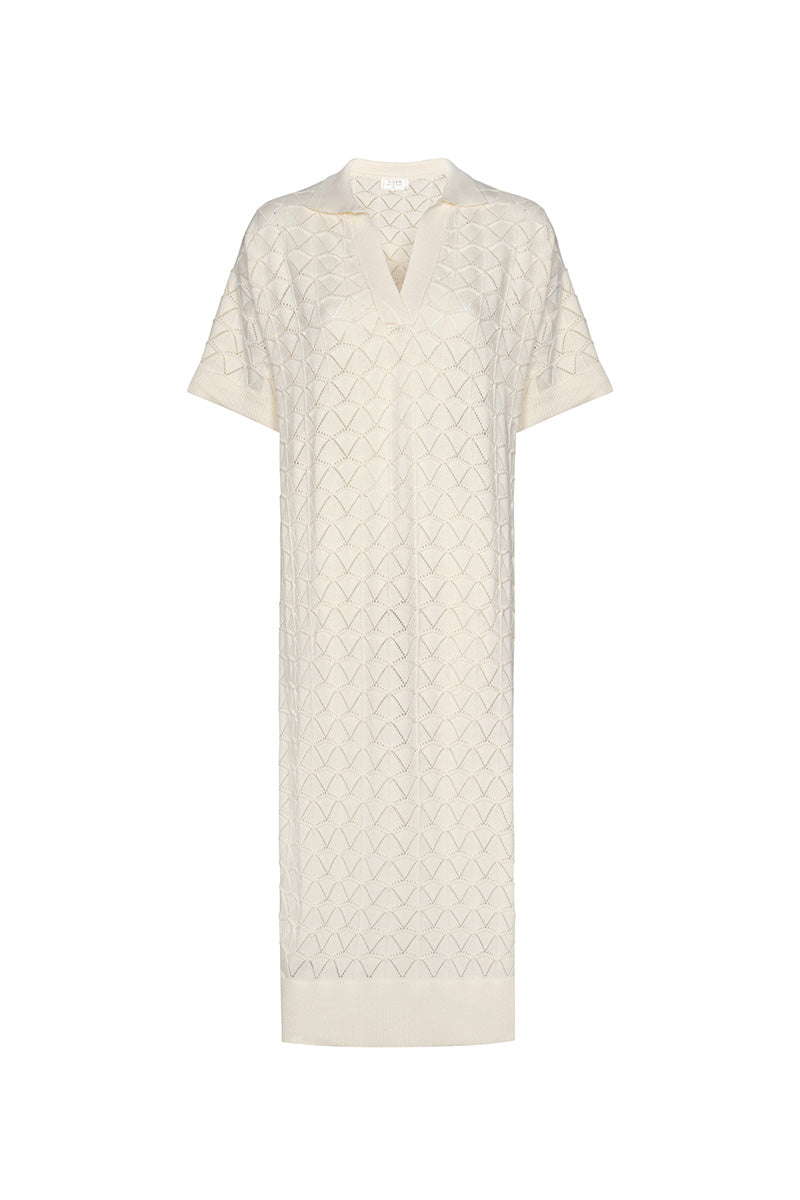 Vorn Design Vallarta ivory maxi dress with flowing fabric and elegant design, perfect for casual or formal occasions