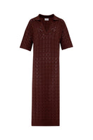 Vorn Design Vallarta taupe maxi dress with flowing fabric and sleeveless design, perfect for casual or semi-formal occasions.