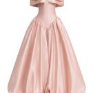 White Plan Veronica gown featuring elegant fabric and a flowing design, perfect for formal occasions and evening wear.