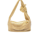 Emm Kuo Waverly shoulder bag in champagne color, featuring a sleek design and elegant leather finish.