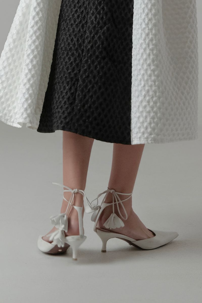 Christin Wu Willow Heels featuring elegant design with a sleek heel and stylish details, perfect for formal or evening wear.