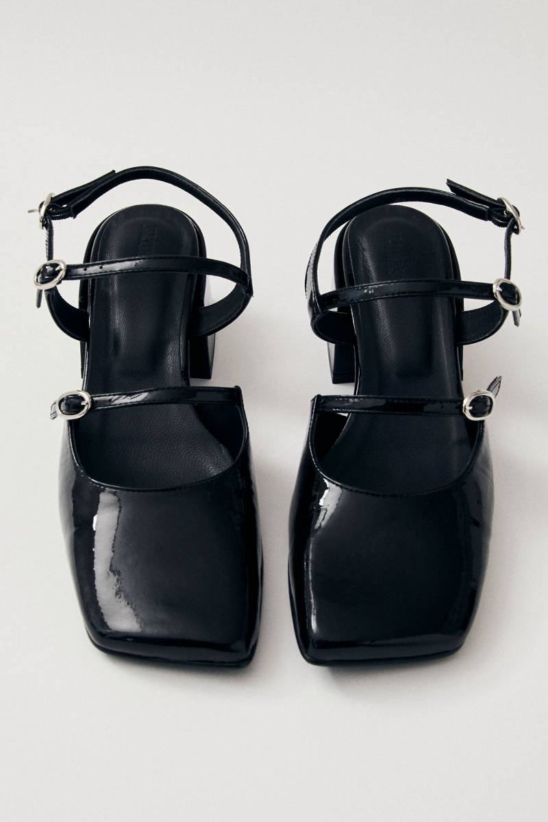 WITHNEE ONIX BLACK LEATHER PUMPS - CULT MIA