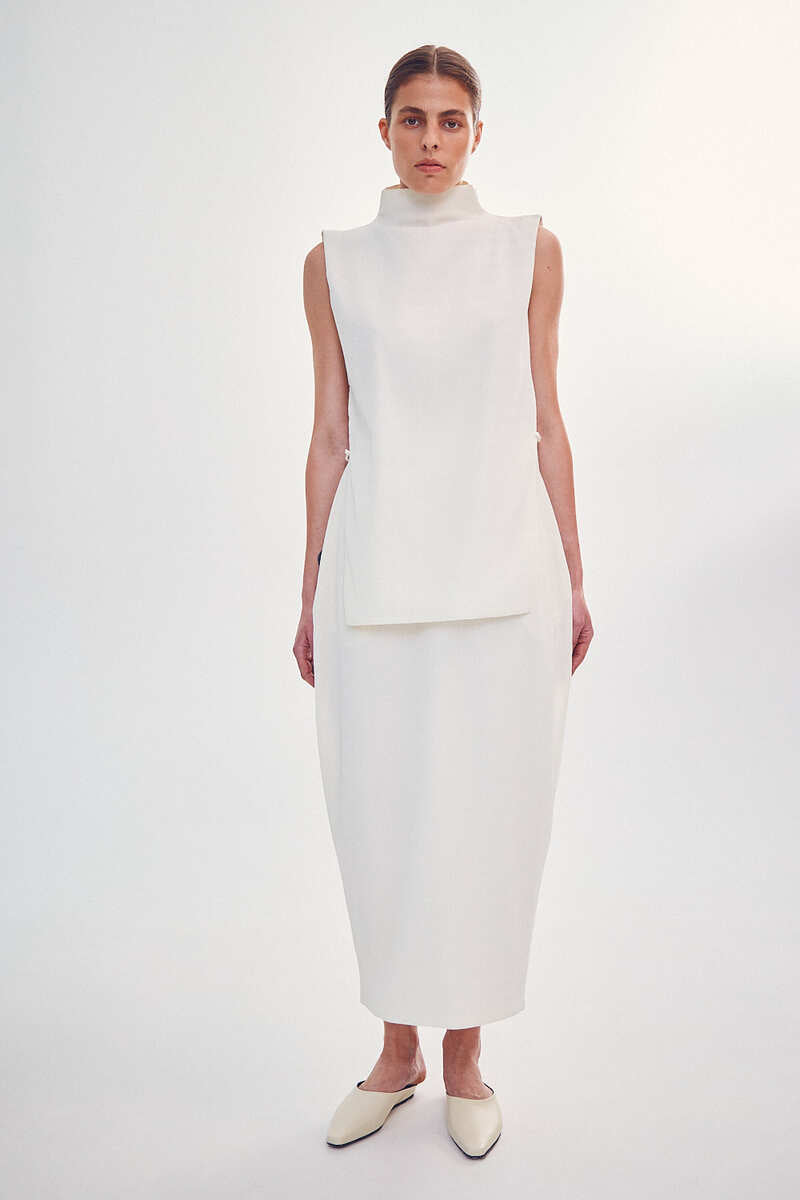 SKIRT COCOON IN MILK
