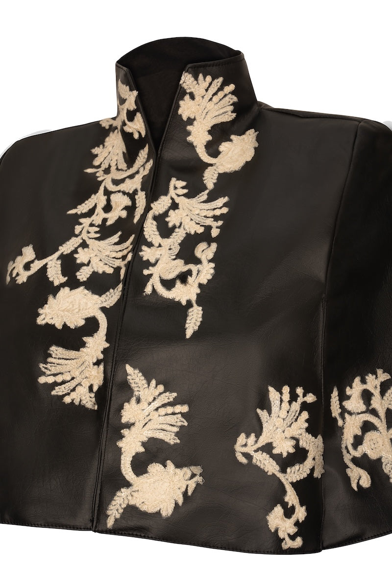 Nadya Shah Cape Victoire jacket in stylish fabric, featuring a tailored fit and elegant design, suitable for casual or formal wear.