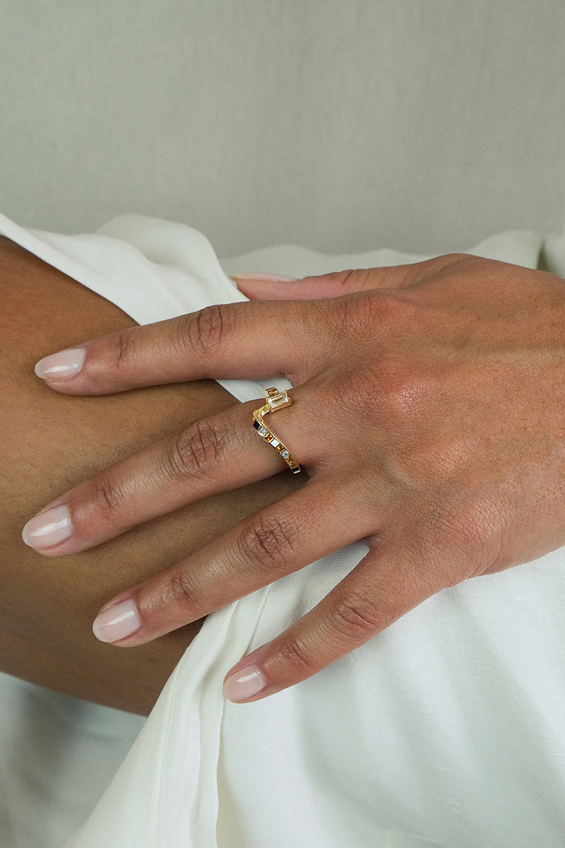 ALEXI RING IN GOLD PLATED SILVER - CULT MIA