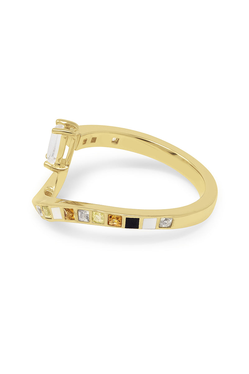 ALEXI RING IN GOLD PLATED SILVER - CULT MIA