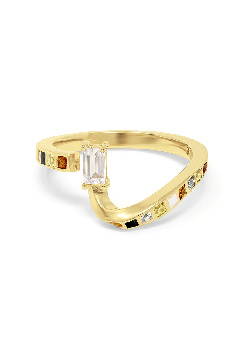ALEXI RING IN GOLD PLATED SILVER - CULT MIA