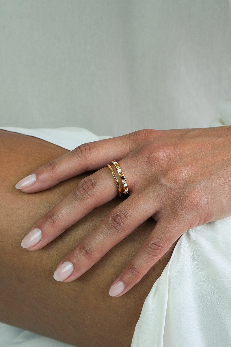 NOVA RING IN GOLD PLATED SILVER - CULT MIA