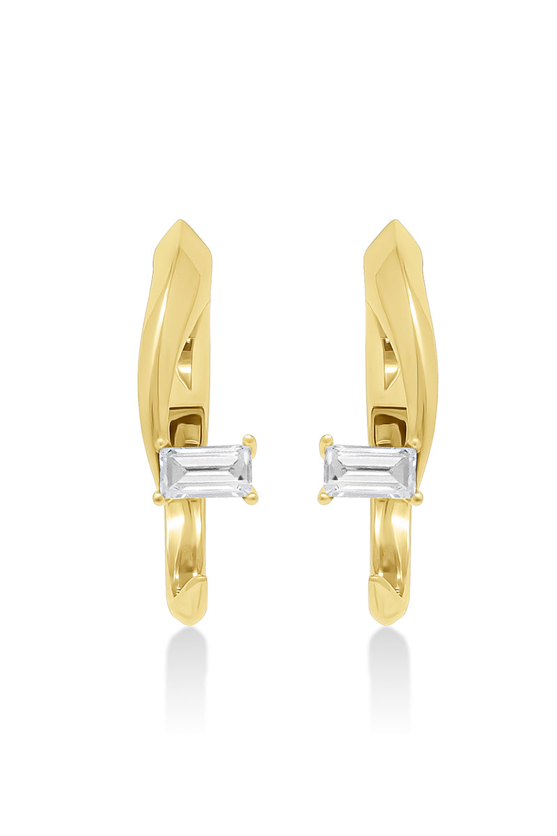 TEARS EARRINGS IN GOLD PLATED SILVER - CULT MIA