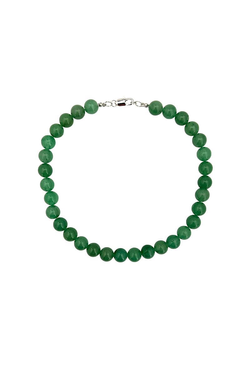 GREEN CHALCEDONY YESIM NECKLACE AND INAYA BRACELET SET - CULT MIA