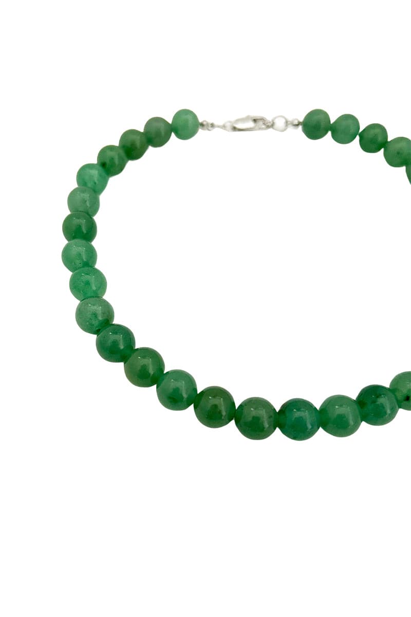 GREEN CHALCEDONY YESIM NECKLACE AND INAYA BRACELET SET - CULT MIA