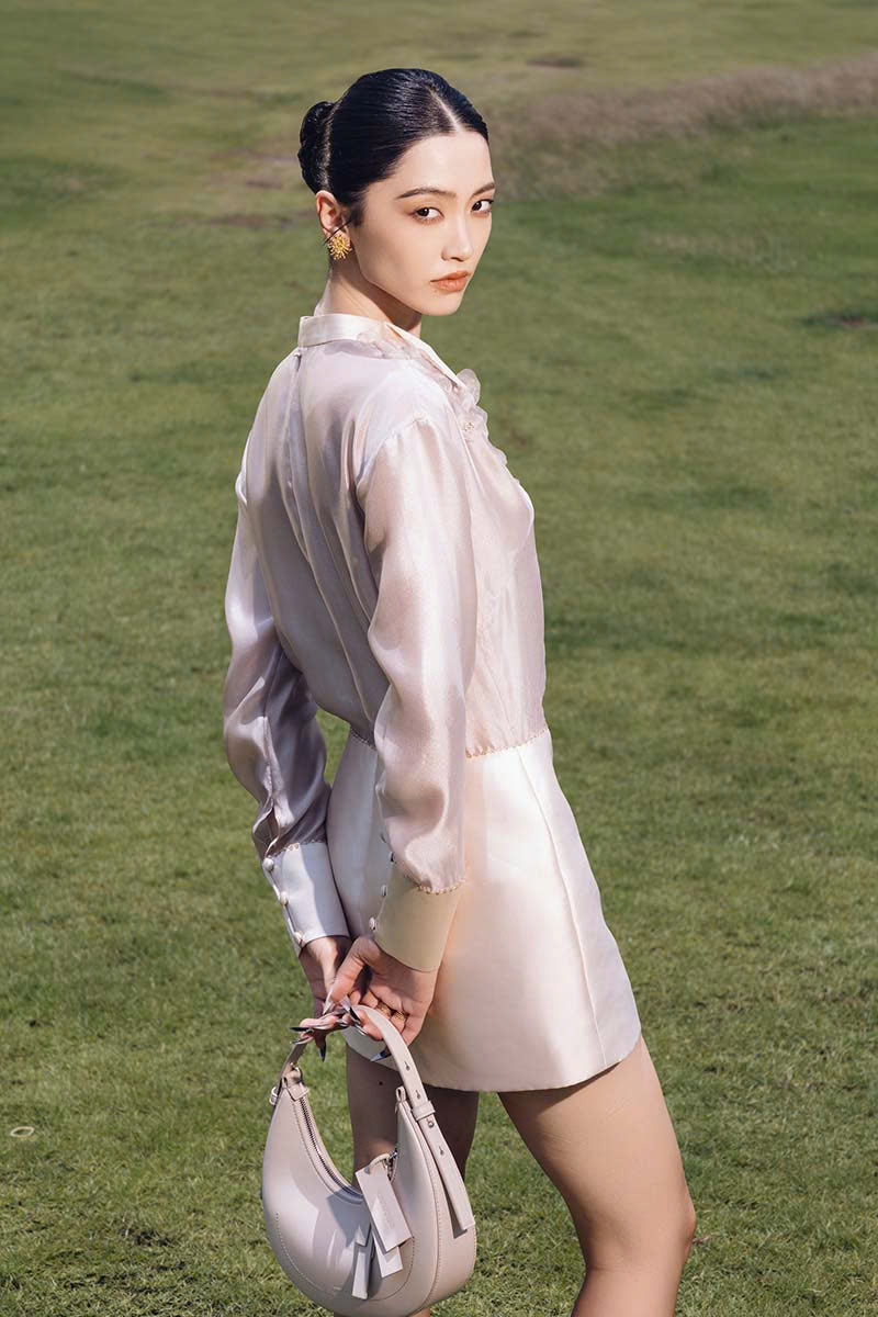 MUSHROOM SHORT DRESS WITH FLOWER ON TOP - CULT MIA