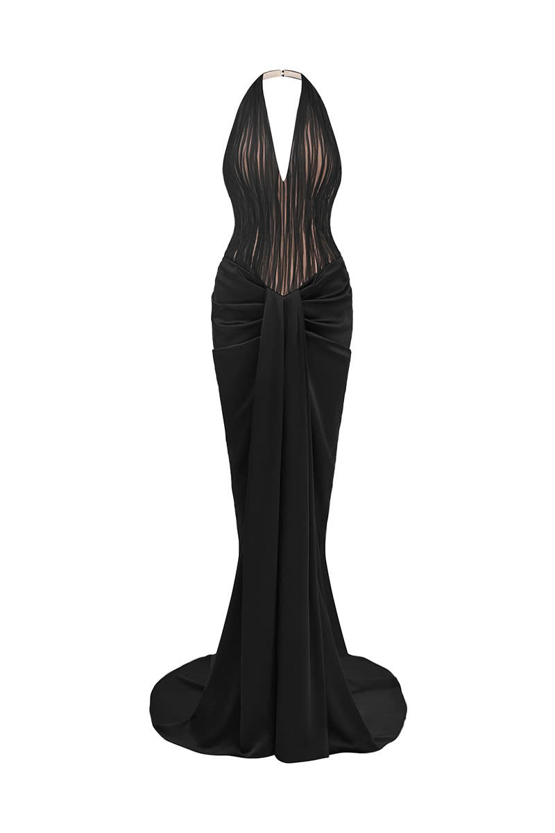 VENUS HALTER GOWN - CULT MIA