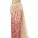 HAPPY CLOTHING CULT MIA X square neck pleated waist straight long gown, elegant design, featuring a stylish and flowing silhouette.