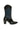 CROC-EMBOSSED MID-CALF COWBOY LEATHER BOOTS | Gvasalia | CULT MIA