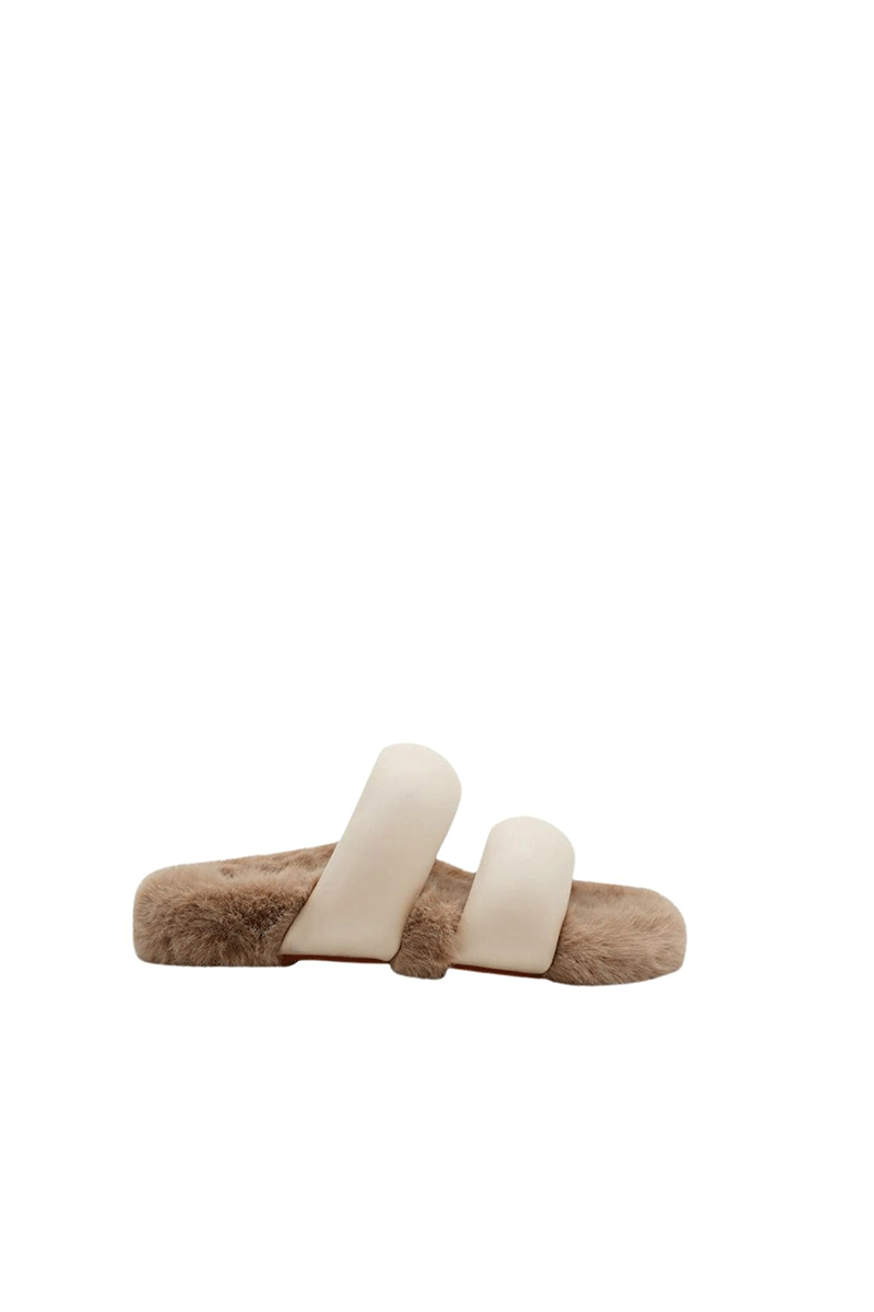 SILVERLAKE VANILLA FAUX-FUR SANDALS | 10TH FLOOR | CULT MIA