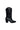 MID-CALF BLACK LEATHER COWBOY BOOTS | Gvasalia | CULT MIA