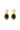 GOLD-PLATED PEARL AND SAPPHIRE EARRINGS | Liya | CULT MIA