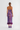 PLUM SEQUINED MIDI DRESS WITH FEATHER | F.ILKK | CULT MIA