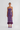 PLUM SEQUINED MIDI DRESS WITH FEATHER | F.ILKK | CULT MIA