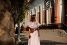 Brown leather belt from Adriana Castro's La Jefa collection, featuring a sleek buckle and high-quality craftsmanship.