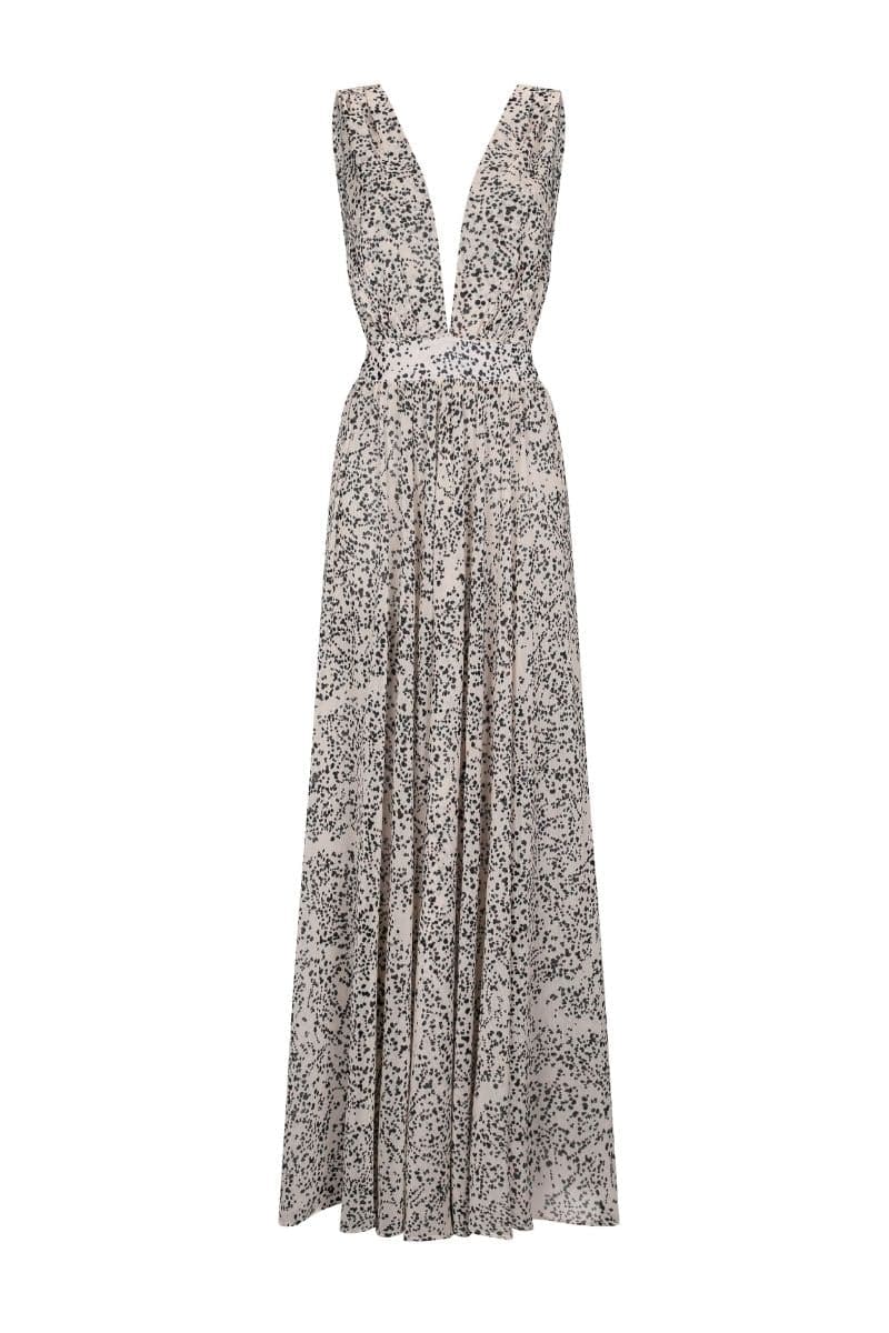 POINT DU TEMPS BLACK & WHITE MAXI DRESS | Aguaclara | CULT MIA
