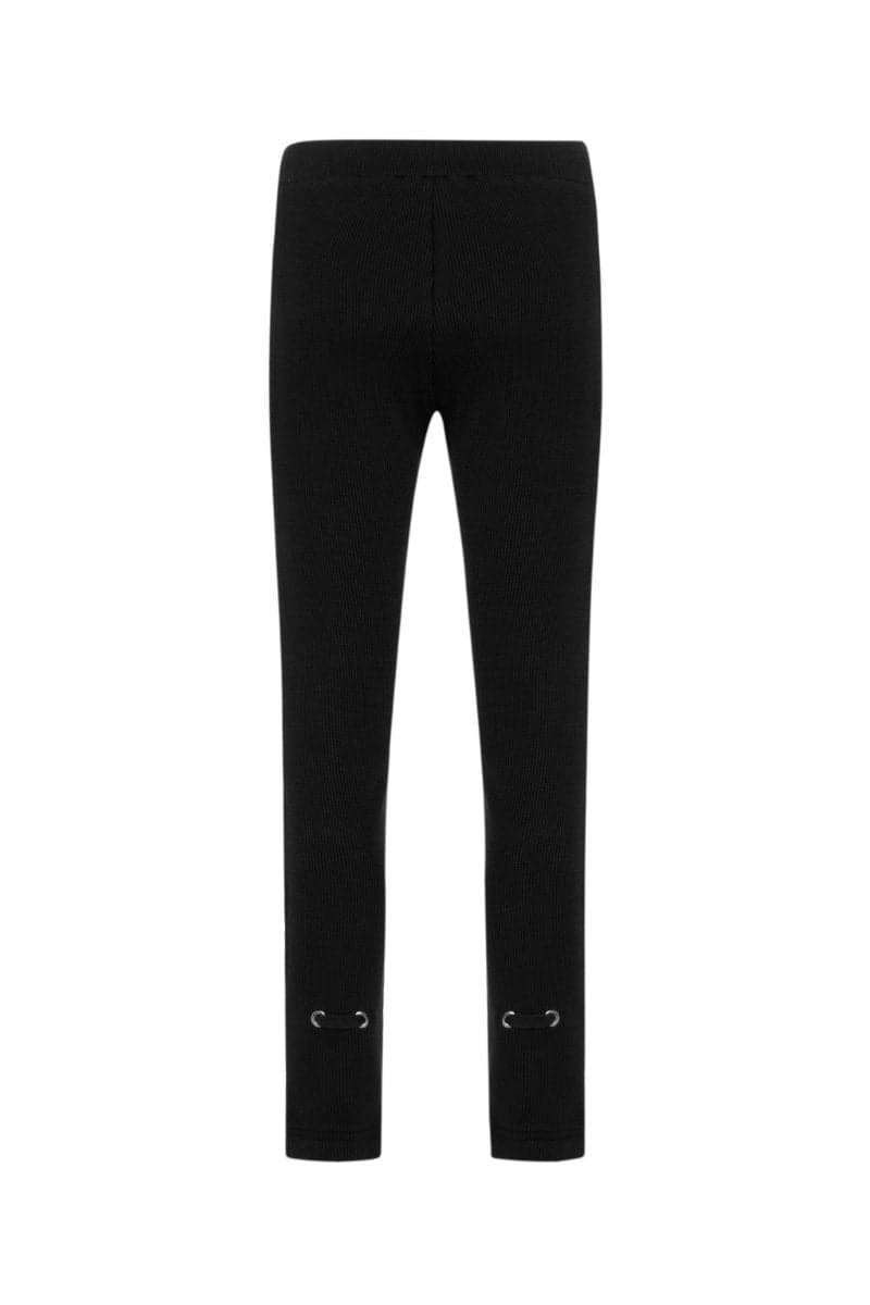 BLACK WAFFLE SWEAT SHIRT AND PANTS SET | Bassigue | CULT MIA