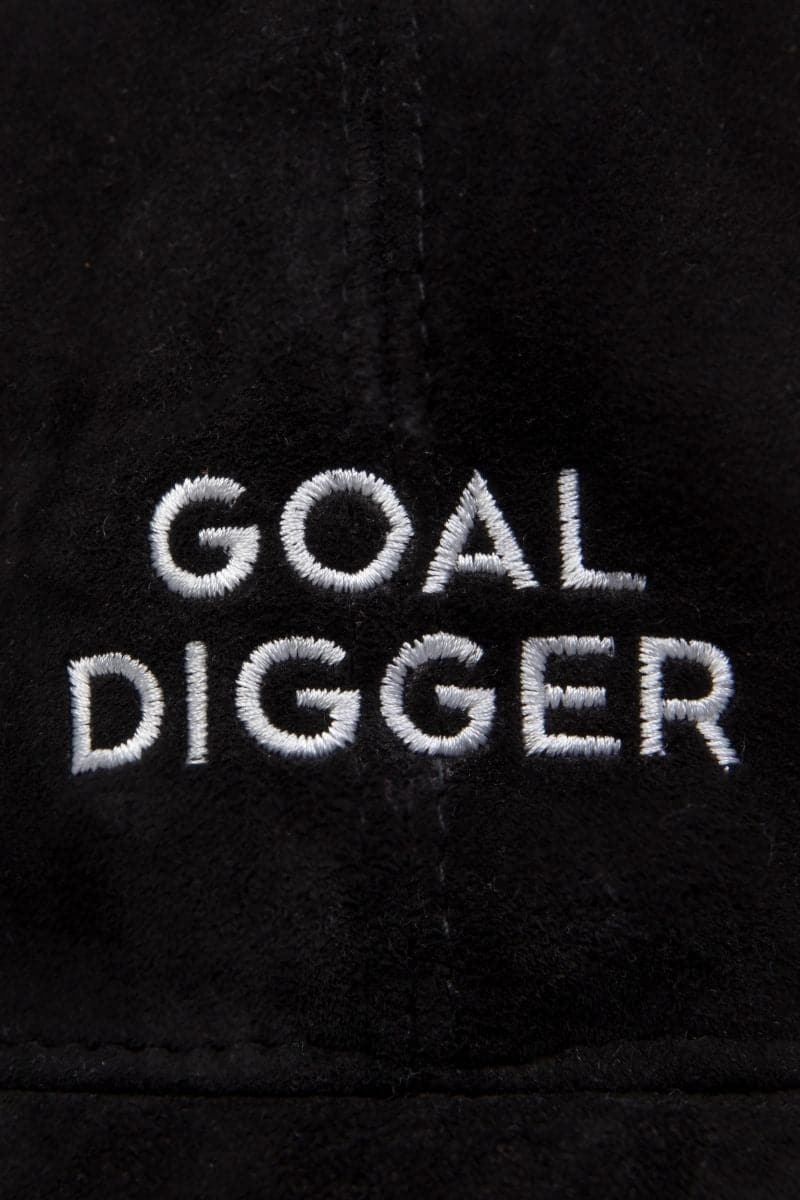 GOAL DIGGER BLACK UPCYCLED HAT | Bassigue | CULT MIA