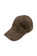 Brown upcycled hat by Bassigue featuring the Respect Personal Space design, stylish and eco-friendly headwear.