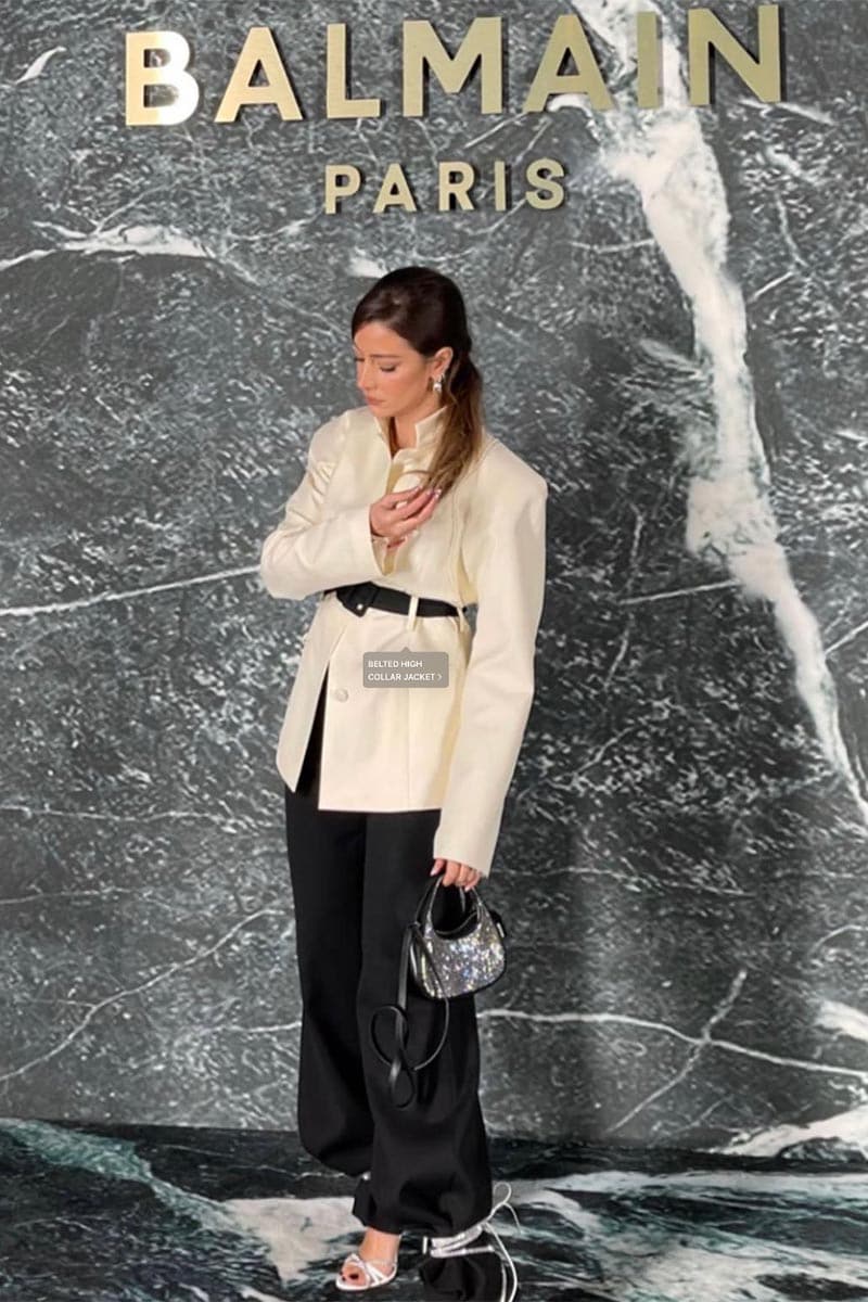 SAMPLE - BELTED HIGH COLLAR JACKET | Blikvanger | CULT MIA