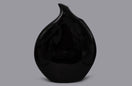 Casacarta Bee Teardrop Ceramic Vase shown in white with a glossy finish, ideal for home decor or floral arrangements.