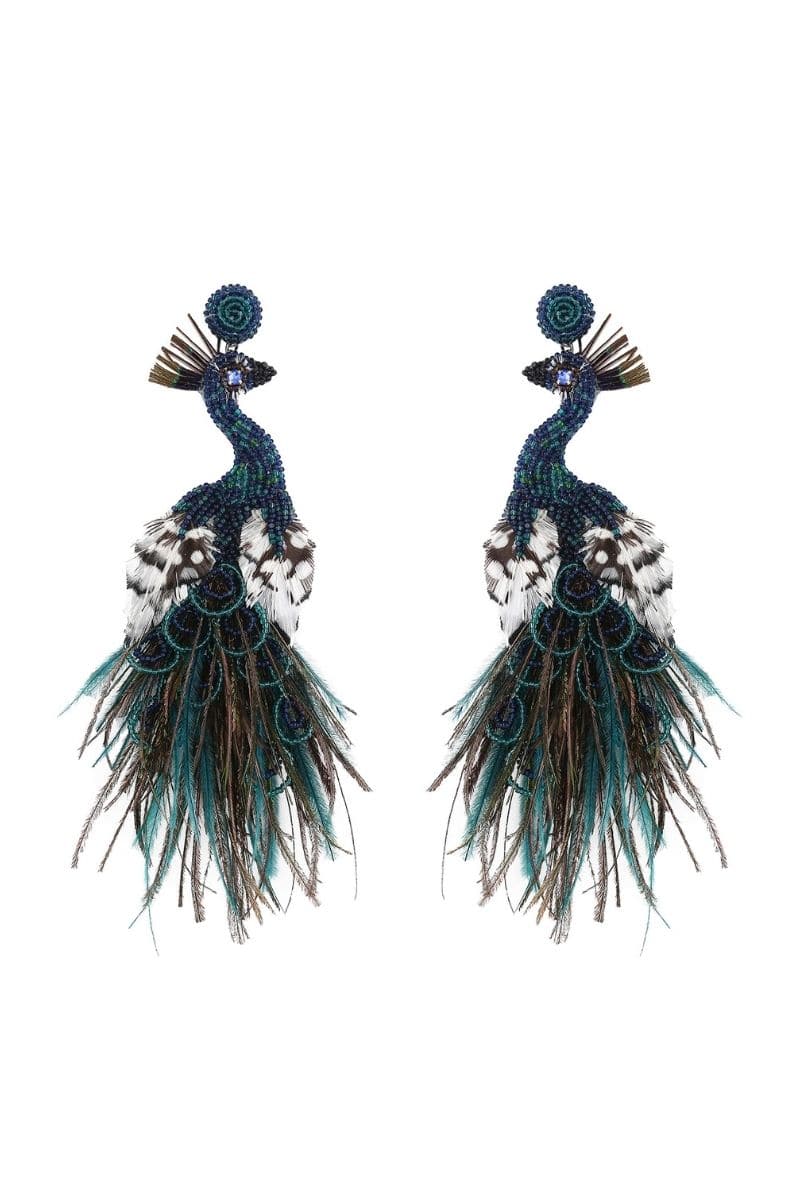 PEACOCK EARRINGS | Deepa Gurnani | CULT MIA