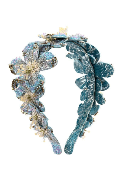 Deepa Gurnani Black Velvet Pearl Headband Amazon.com : Firuilo Baroque Crystal Headbands Pearl  main image 3