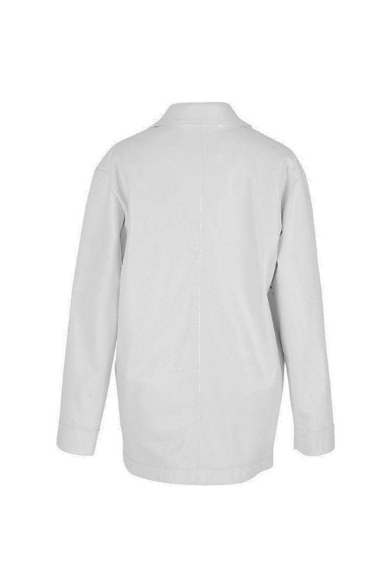 KARRI WHITE LEATHER JACKET | Double A | CULT MIA