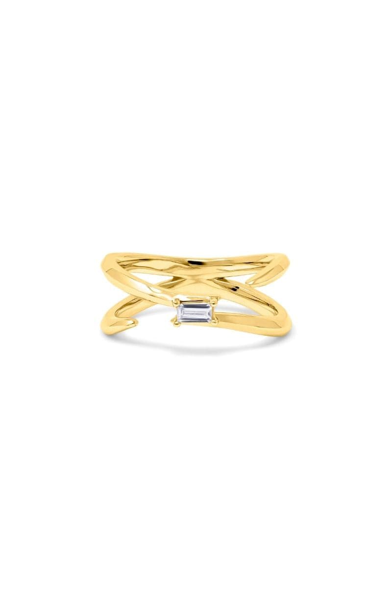 EDXÚ Dew yellow gold ring featuring a sleek band design, crafted in yellow gold for elegant everyday wear.