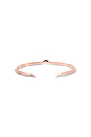 Rose gold Fang Bangle bracelet by EDXÚ featuring a sleek, modern design with a bold fang motif.