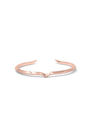 Rose gold Fang Bangle bracelet by EDXÚ with sleek, modern design and smooth finish, perfect for stylish wristwear.
