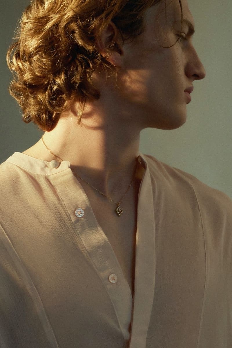 EDXÚ Hayden Sahara Necklace featuring a vibrant yellow pendant on a delicate chain, stylish accessory for everyday wear.