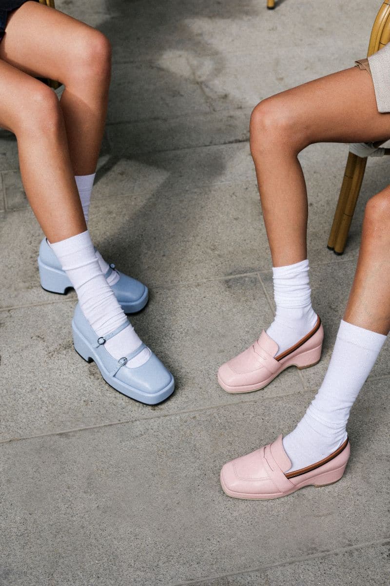 PENNY PINK LEATHER LOAFERS | Gvasalia | CULT MIA
