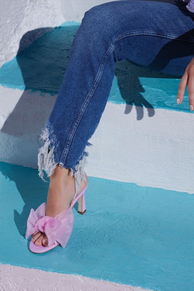 VIOLET BOW MULES | House of Atana | CULT MIA