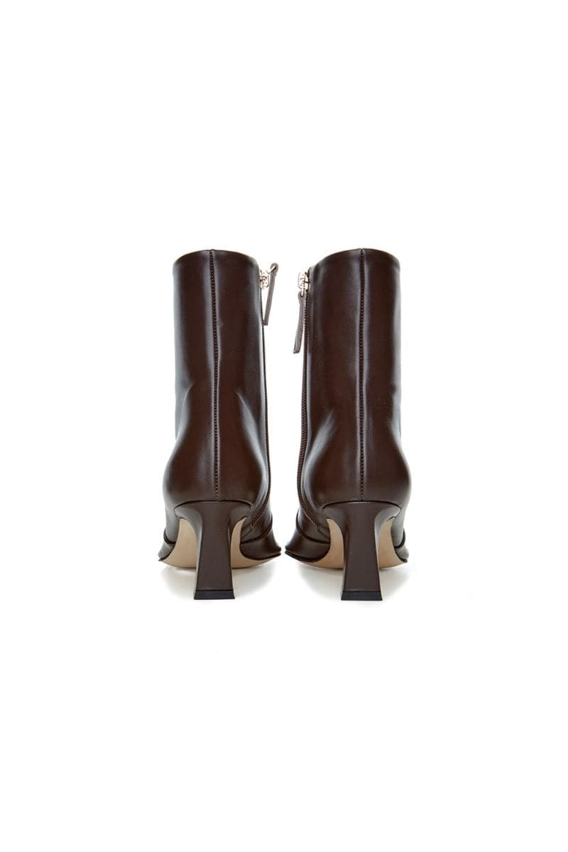 CALAIS CHOCOLATE ANKLE BOOTS | Je La Connais | CULT MIA