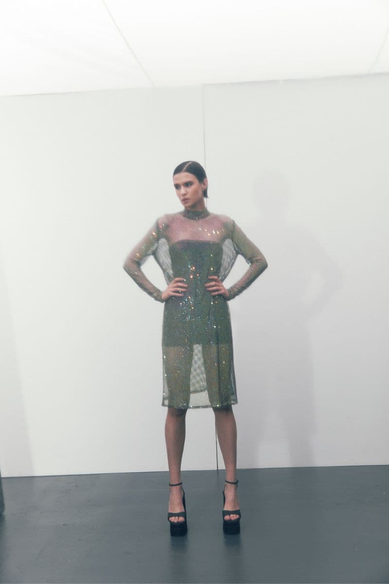 BLACK DIAMOND MIDI DRESS | Joanna Andraos | CULT MIA