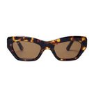 Kimeze Shell Concept 3 Cateye Sunglasses with black frames and tinted lenses, stylish and trendy eyewear for sunny days.