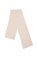 Cream knitted scarf from La Granni's EL CLASICO collection, cozy and stylish accessory for cold weather.