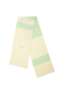 Knitted pistachio and mint scarf by La Granni, soft and cozy scarves and shawls in a stylish color blend.