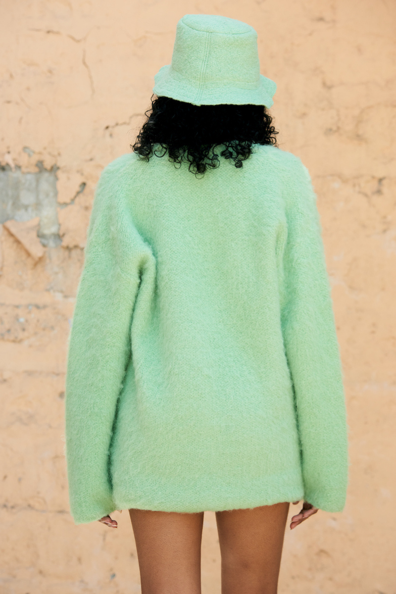 SURI KNITTED MINT CARDIGAN | La Granni | CULT MIA