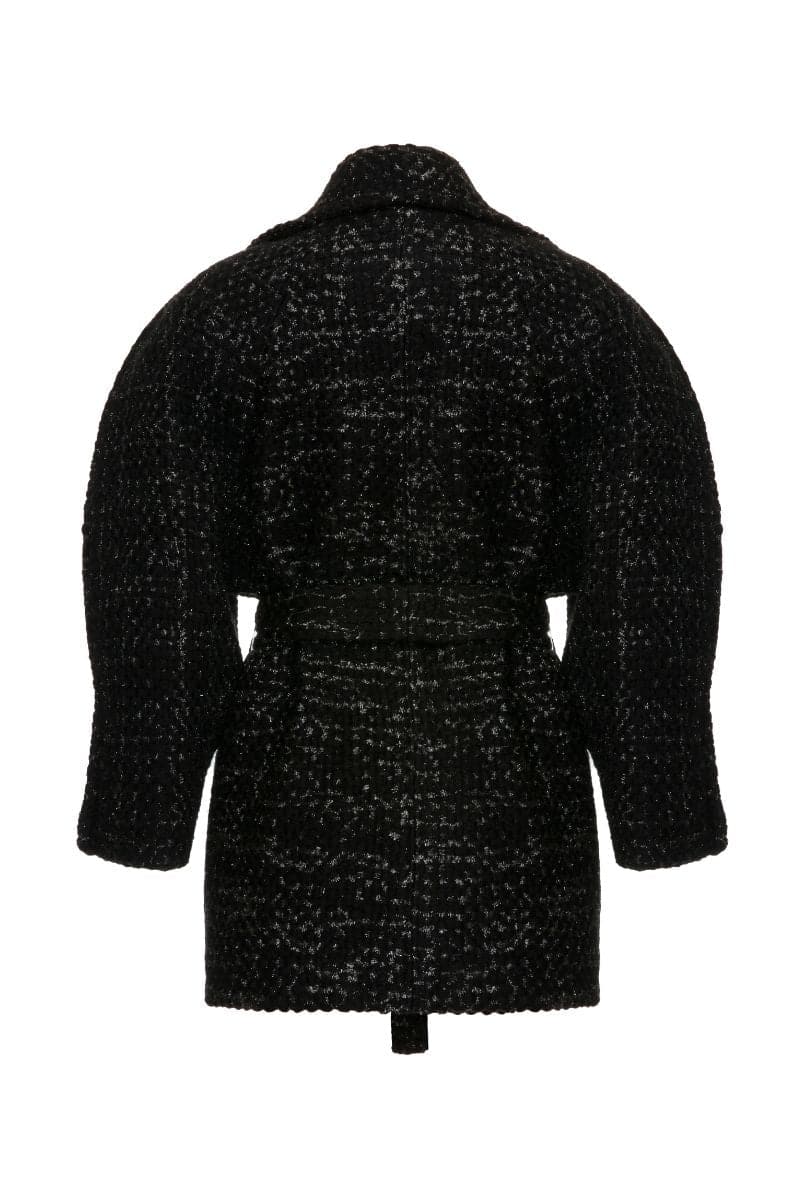 BLACK TWEED WOOL-BLEND JACKET | Lalo | CULT MIA
